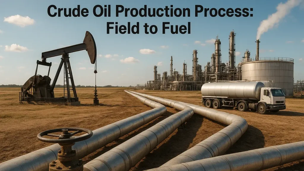 Crude Oil Production Process: Field to Fuel